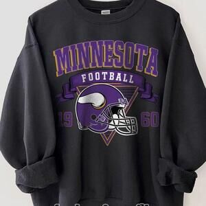 Minnesota Vikings Football Minnesota Football Retro Sweatshirt Nfc North
